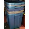 Image 1 : RUBBERMAID TUBS W/ LIDS X4