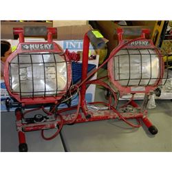 HUSKY DOUBLE HALOGEN WORKLIGHTS (1 LIGHT BULB