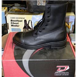 DYNAMIC BLACK STEEL TOE BOOTS SIZE 9