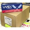 Image 1 : BOX OF UVEX SAFETY GLASSES GENESIS S SLIM W/AMBER