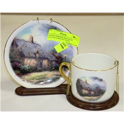 THOMAS KINKADE MOONLIGHT COTTAGE CHINA SET WITH