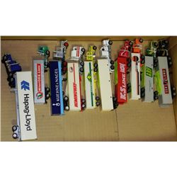 FLAT OF VINTAGE TRACTOR TRAILER MODELS