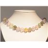 Image 1 : #2-NATURAL MULTI-COLOURED QUARTZ BEADED SHAPE