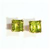 Image 1 : #3-10KT GOLD PERIDOT(1.22CT) EARRINGS