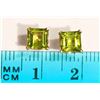 Image 2 : #3-10KT GOLD PERIDOT(1.22CT) EARRINGS