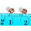 Image 3 : #5-10KT GOLD PINK TOURMALINE EARRINGS
