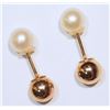 Image 1 : #13-STERLING SILVER FRESHWATER PEARL 2-IN-1