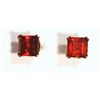 Image 1 : #23-10KT GOLD GARNET EARRINGS