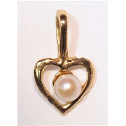#25-14KT GOLD FRESHWATER PEARL PENDANT