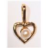 Image 1 : #25-14KT GOLD FRESHWATER PEARL PENDANT
