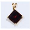 Image 1 : #27-10KT GOLD GARNET (1.33CT) PENDANT