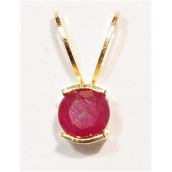 #30-14KT GOLD  RUBY PENDANT