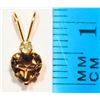 Image 2 : #33-10KT GOLD  ALEXANDRITE,SMOKEY TOPAZ PENDANT