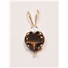 Image 1 : #38-10KT GOLD SMOKEY TOPAZ PENDANT