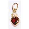 Image 1 : #42-STERLING SILVER GARNET (0.56CT)PENDANT