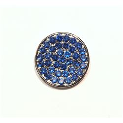 #44-STERLING SILVER RHODIUM PLATED CUBIC ZIRCONIA