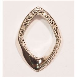 #49-STERLING SILVER DIAMOND PENDANT