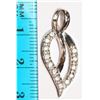 Image 2 : #50-STERLING SILVER CUBIC ZIRCONIA  PENDANT