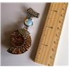 Image 1 : NATURAL AMMOLITE AND  OPAL PENDANT