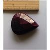 Image 1 : 335 CT NATURAL PEAR SHAPED BLOOD RED RUBY