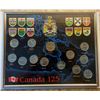Image 1 : UNCIRCULATED CANADA 125  QUARTERS & LOONIE