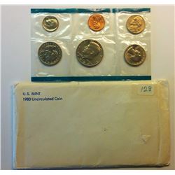 1980 UNCIRCULATED USA COIN SET