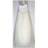 Image 1 : 5-ALFRED SUNG STRAPLESS WEDDING GOWN W/TRAIN