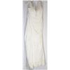 Image 1 : 9-LACE & SATIN EMBROIDERED WEDDING GOWN W/TRAIN