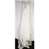 Image 2 : 9-LACE & SATIN EMBROIDERED WEDDING GOWN W/TRAIN