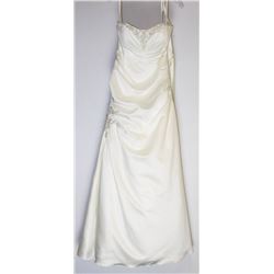 10-STRAPLESS SATIN BEADED TOP CORSET BACKING WITH