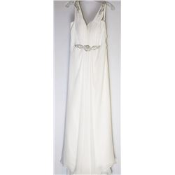 11-EGYPTION STYLE CHIFFON & SATIN WEDDING GOWN