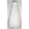 Image 1 : 14-LACE EMROIDERED STRAPLESS WEDDING GOWN W/ZIPPER