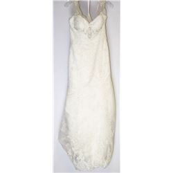 19-FULL LACE & BEADED EMROIDERED WEDDING GOWN