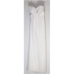 25-STRAPLESS CHIFFON COREST BACK GOWN W/HALTER TIE