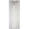 Image 2 : 25-STRAPLESS CHIFFON COREST BACK GOWN W/HALTER TIE