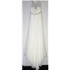 Image 2 : 26-IVORY BEADED WEDDING GOWN, ZIPPERED BACK