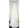 Image 2 : 31-EMROIDERED HALF LACE WEDDING GOWN W/STRAPS,
