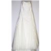 Image 1 : 36-STRAPLESS LACE EMBROIDERED WEDDING GOWN W/