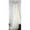 Image 2 : 36-STRAPLESS LACE EMBROIDERED WEDDING GOWN W/