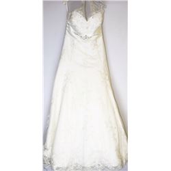 44-IVORY LACED OVERLAY EMBROIDERED THROUGH OUT