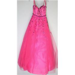 49-PINK WITH OR WITHOUT STRAPS, ZIPPERED BACK