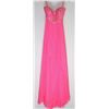 Image 1 : 52-PINK BACKLESS BEADED GOWN SIZE 11/12