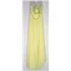 Image 2 : 53-LIGHT YELLOW BACKLESS LACE GOWN SIZE 7/8