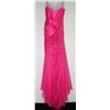 Image 2 : 57-PINK BEADED BODICE W/ CORSET BACK GOWN SIZE 12
