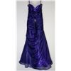 Image 2 : 58-PURPLE/BLUE STRAPLESS GOWN W/BEADED BODICE