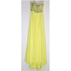 71-YELLOW OPEN BACK GOWN SIZE 5/6