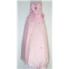 Image 1 : 79-PINK STRAPLESS LACE COVERED FLOATING HEART GOWN
