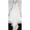 Image 2 : 82-WHITE EMBROIDERED GOWN W/TRAIN, CORSET TOP