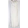 Image 1 : 95-WHITE GOWN, ZIPPERED BACK. MINOR WATER DAMAGE