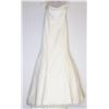 Image 1 : 96-WHITE STRAPLESS GOWN W/TRAIN, ZIPPERED BACK
